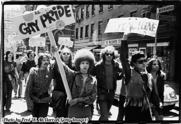The first Stonewall anniversary march, known as Gay Liberation Day, New York, June 28, 1970. Now we call it Pride.