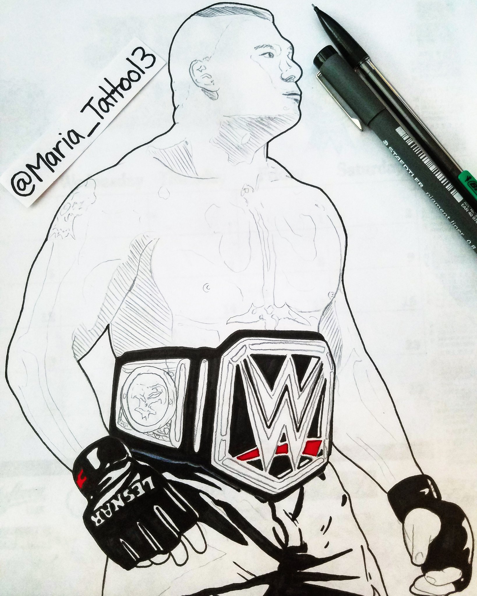 Brock Lesnar logo Drawing  Brock Lesnar Back Tribal Tattoo Tutorial   YouTube