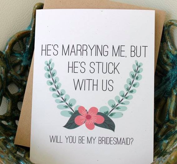 WeddingBase's tweet photo. This is such a great way to pop the question to your #bridesmaids! #wedding 💕 https://t.co/q1p1nL2aeC
