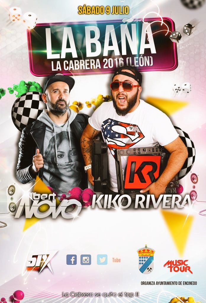 KikoRiveraCFO's tweet photo. El día 9 de julio tenéis una cita con nuestro gran @riverakiko, ¡no faltéis! Fiesta asegurada🎉🎶 @Albert_Novo https://t.co/ijZeTwaNlu