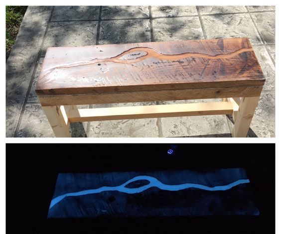 instructables's tweet image. Glow River Bench bit.ly/1NU2Tie