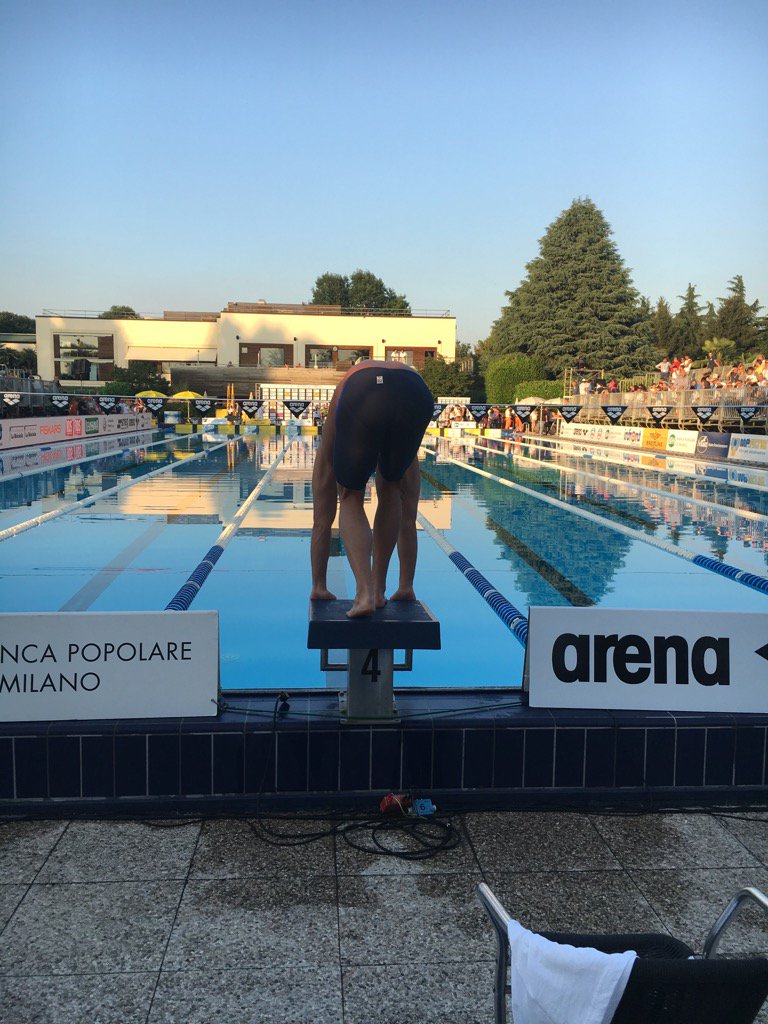 Take your mark <a href="/GDetti/">Gabriele Detti</a> #800split #SwimmingCup2016 #ontime in #3'59.43 primo turno @GruppoBPM <a href="/eurelab/">Eurelab</a> @BreitlingNews