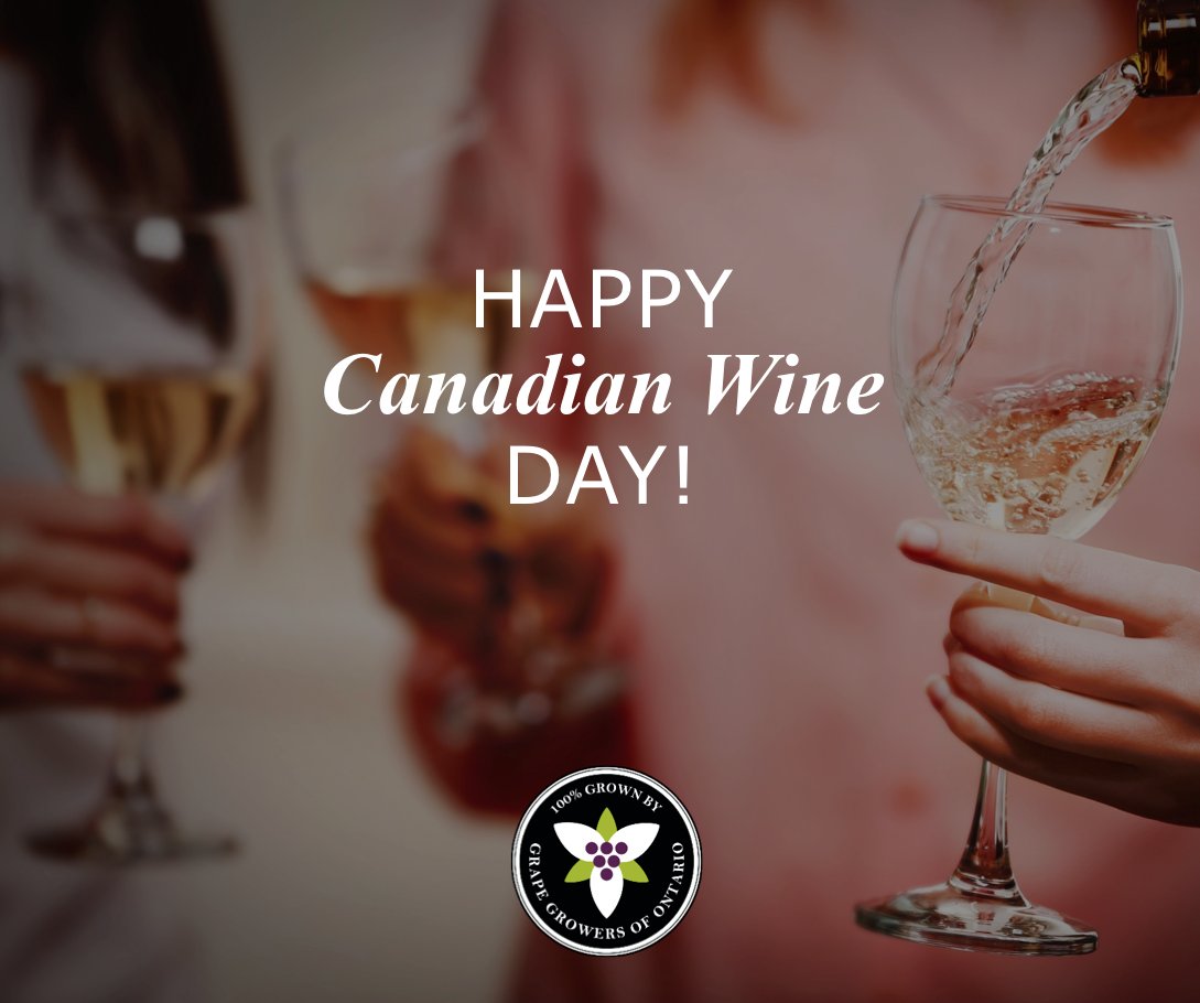 Did you know that today is #CanadianWineDay?! Celebrate with your favourite bottle of VQA wine! #Ontario #DrinkLocal