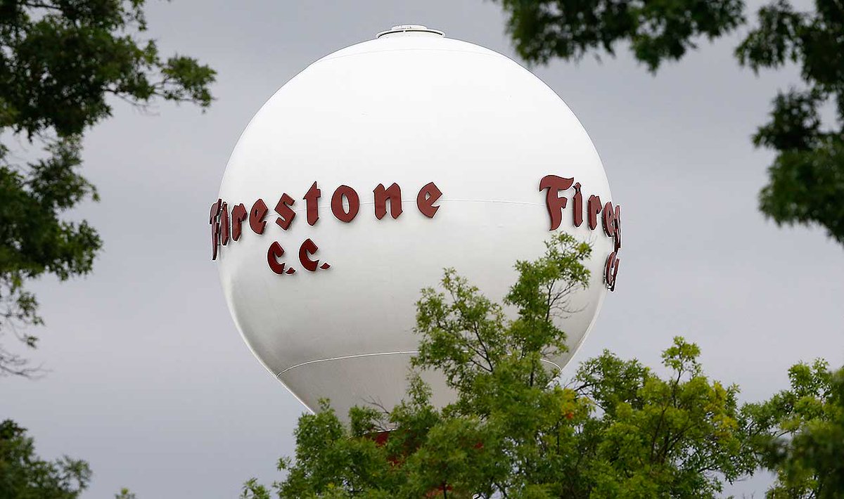 PGATour's tweet photo. Tee times for Rounds 1-2 of the @WGC_Bridgestone: https://t.co/AAMwv23XEH https://t.co/iUyjJ608yF