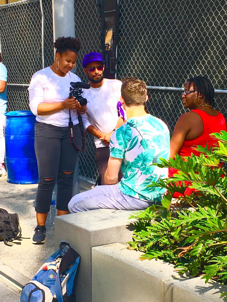 PurpleDotsFilm's tweet photo. @aleksmunoz during one of the interviews for #PurpleDots https://t.co/QFdsszyhXP