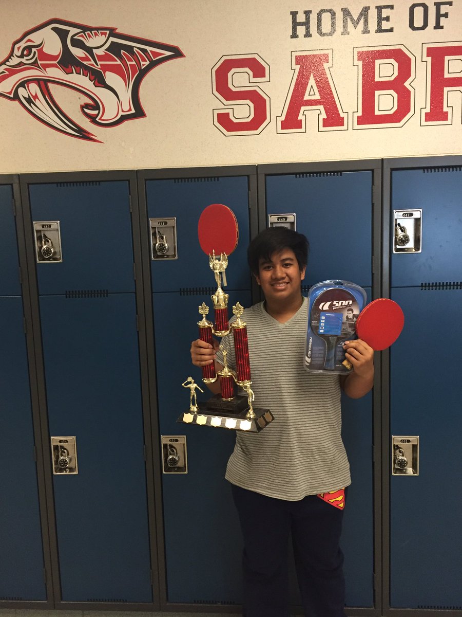 Congrats to Christian Balanza ES Laird table tennis champion 2016 @SKTableTennis <a href="/eslaird/">ESLaird School</a>