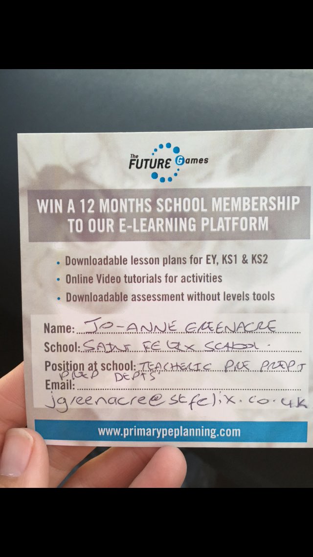 RyanParkerPE's tweet image. @StFelixSch congrats to Mrs Greenacre who won a years subscription to @TutorPe online services! DM me for details