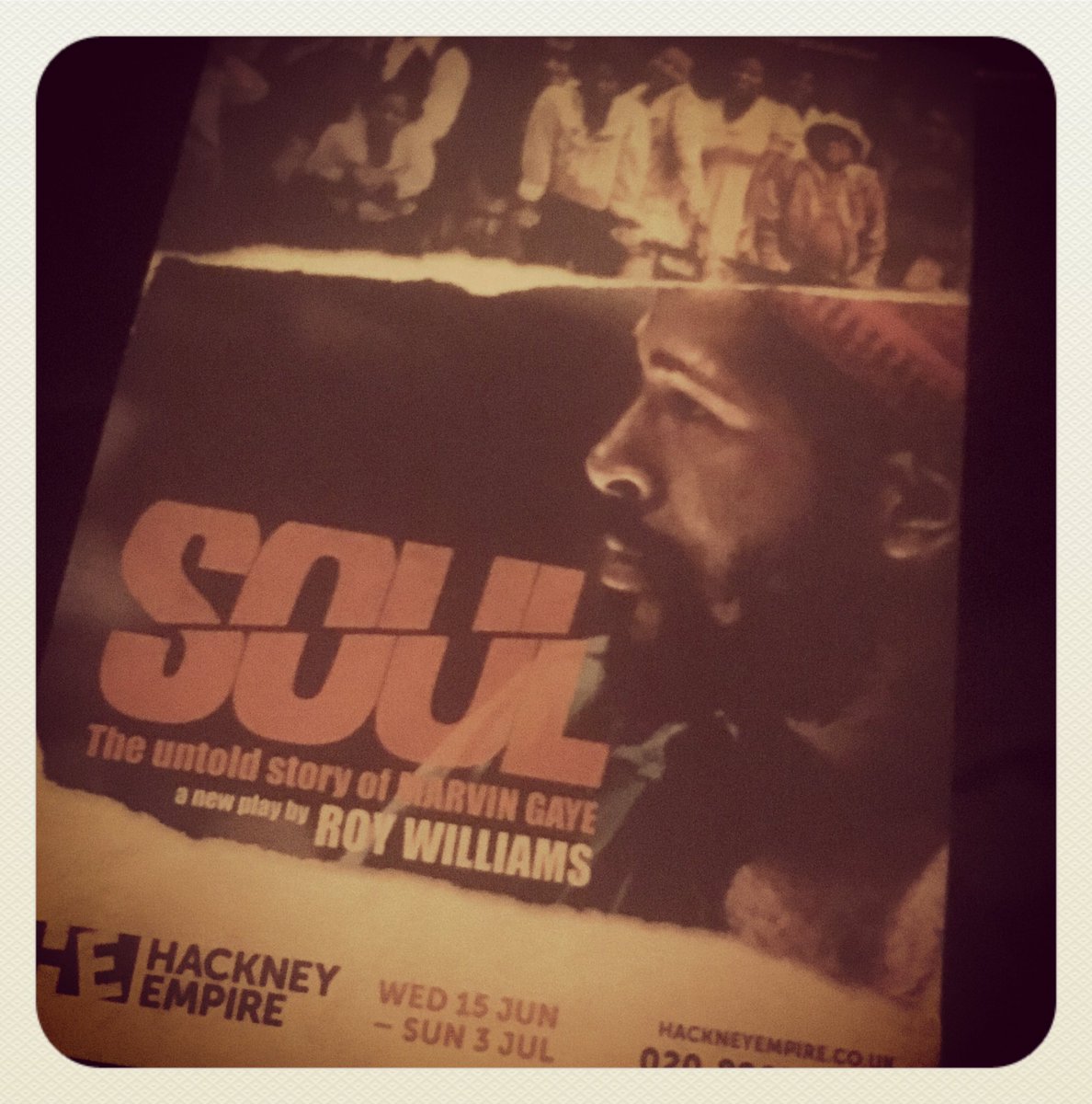 johnmcannon's tweet photo. Is pointing his Soul Finger @HackneyEmpire @PetraLetang @RoyalDerngate #untoldsoul @royboywilliams https://t.co/2rXDSr4kXH