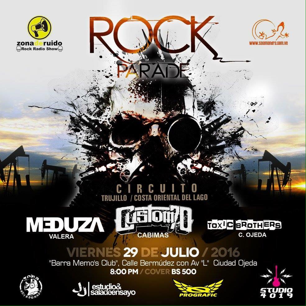 custom70ve's tweet photo. Próxima Fecha 29.JUL.2016 #CiudadOjeda junto a @meduzabanda y los @toxicbrotherxxx https://t.co/QrnkHZjW0R