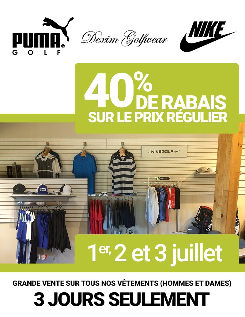 golfstfrancois's tweet photo. Profitez des rabais à la boutique du Golf St-Francois ⛳️☀️              #premier arrivé #premier servi https://t.co/GkvaRlhIRm