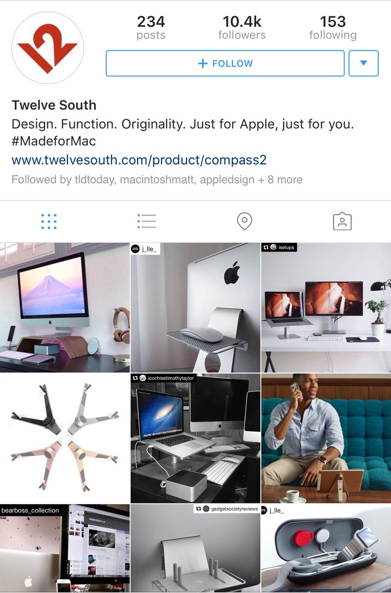 singularity1001's tweet photo. When you're featured on the @twelvesouth Instagram page for your #setup 🙌😍 #classytech https://t.co/XnbBMFFX97