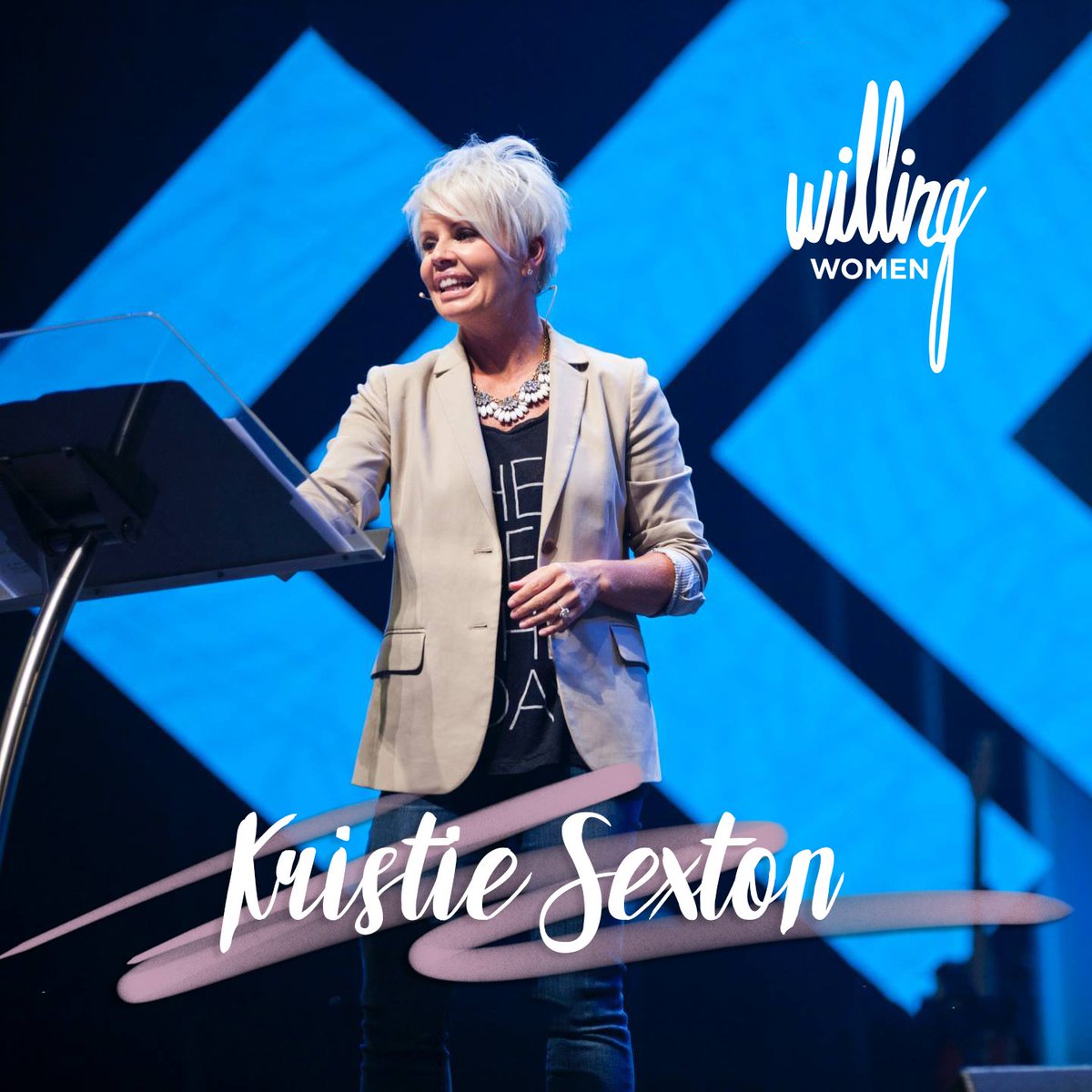 CarolineBarnett's tweet photo. We are so honored to have Kristie Sexton with us at Willing Women! Join us tonight at 7:00pm at @AngelusTempleLA https://t.co/ptvKAXVRTj