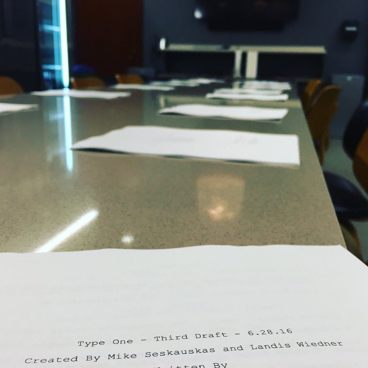 TypeOneShow's tweet image. Type One. Final draft. Final writers' room. 
Bring it on!

#T1D #livebeyond #comedy #webseries