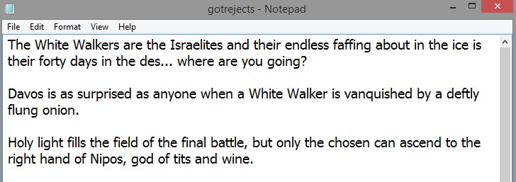 Sneak preview, for what it's worth. Not that I expect it to happen at all now. Twitter is run by absolute idiots.