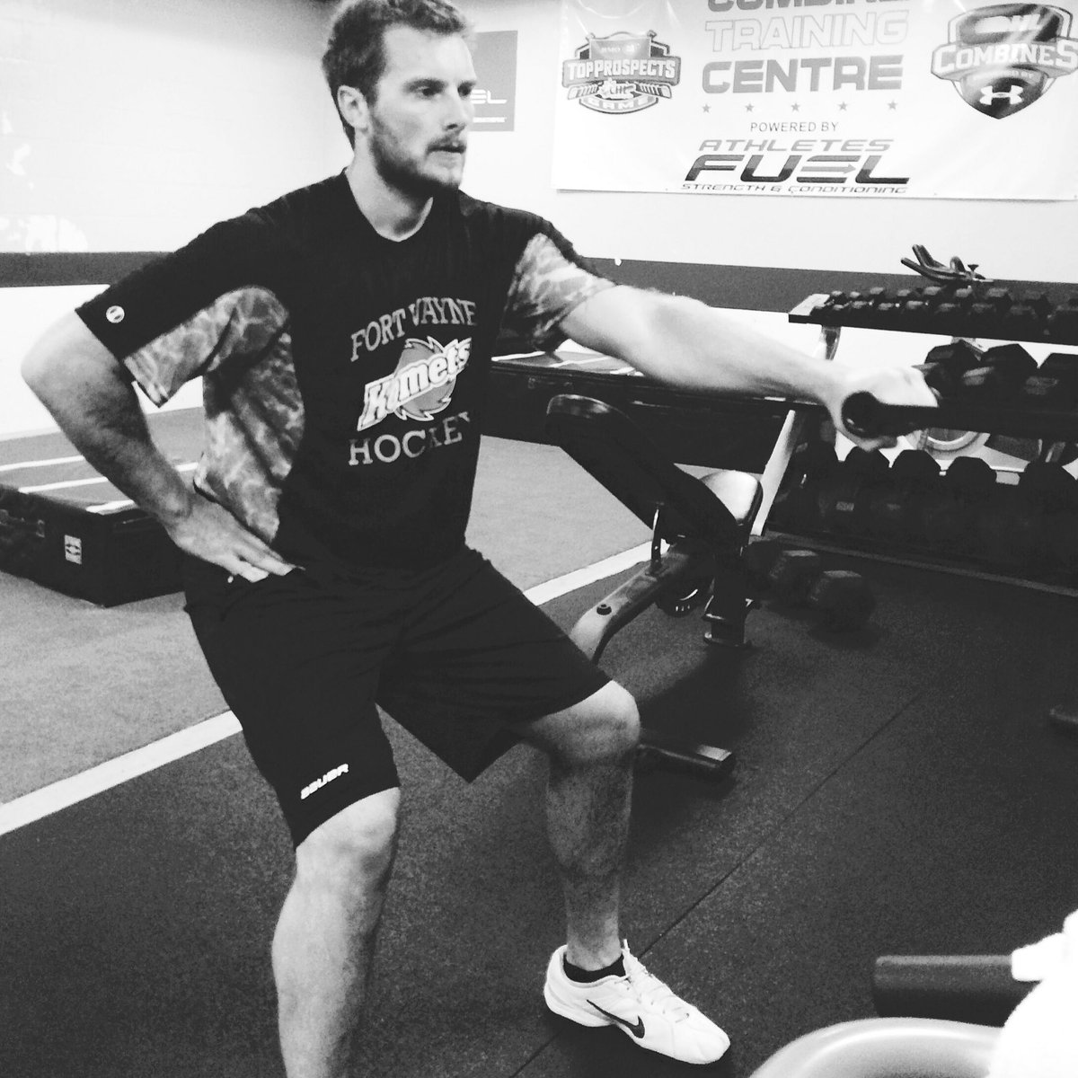 #TheGodfather <a href="/FWKomets/">Fort Wayne Komets</a> captain <a href="/Shazzilla44/">Jamie Schaafsma</a> back at #TheFUEL for his 13th pro campaign. #CaptainClutch #FUELHockey