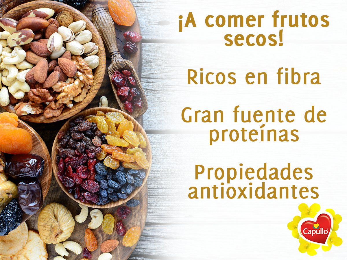 CapulloMexico's tweet photo. Incluyan frutos secos en la dieta familiar, pueden comerlos como botana, en ensaladas, smoothies. #MiCapullo https://t.co/7Rt47E6twQ