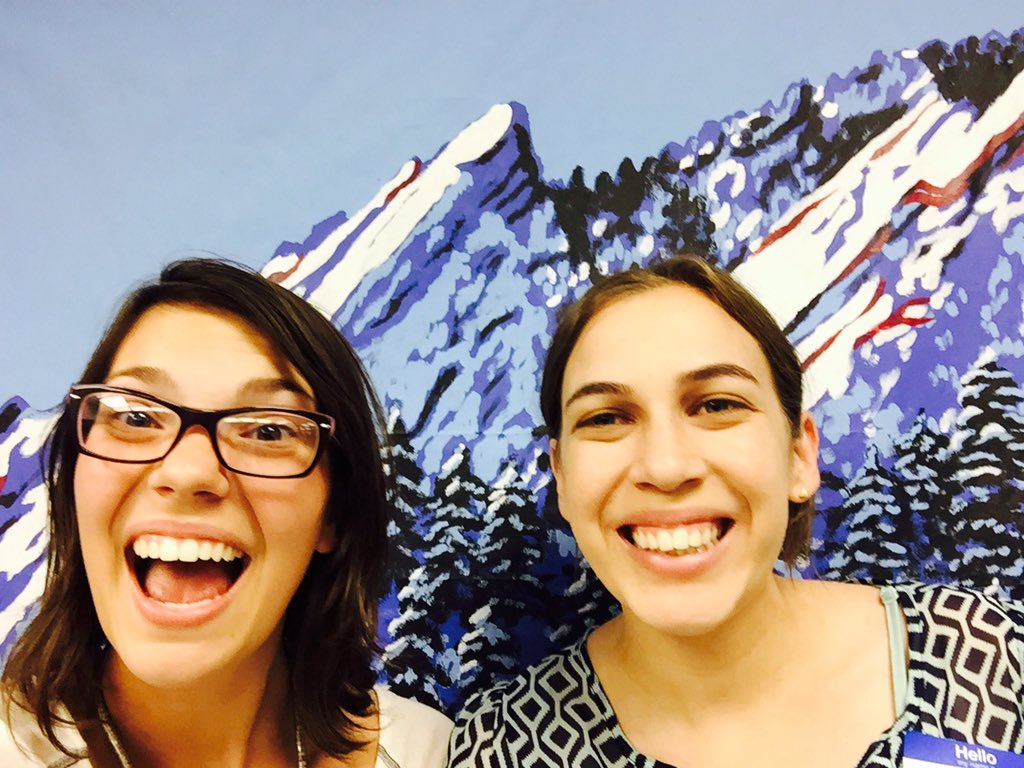actuallysarahe's tweet photo. Fun to take selfies w/ @alanacdp at the Boulder Office Opening! #BuildBridgesNotWall #HomeSweetCO 🕶✌🏼️🌄 https://t.co/J1uEcfV5lD