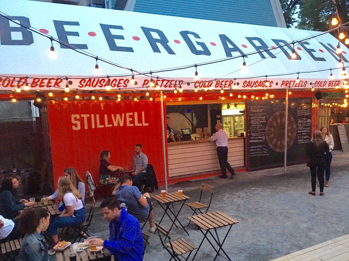 AndyFillmoreHFX's tweet photo. Post-#HFXClimateAction town hall celebration at @BarStillwell on @SpringGardenRd! #Halifax #cdnpoli https://t.co/uZBcb2CL23