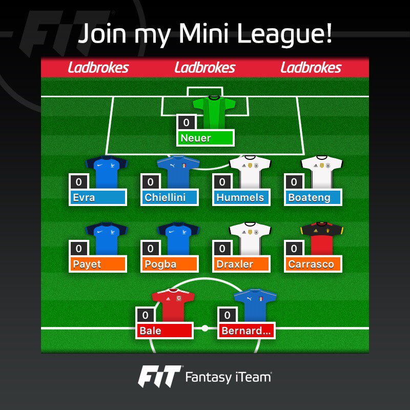 MitchellHarris_'s tweet image. Join my new FiT Mini League, enter PIN 1344. Free mobile app: fantasyiteam.com/app #fantasyiteam