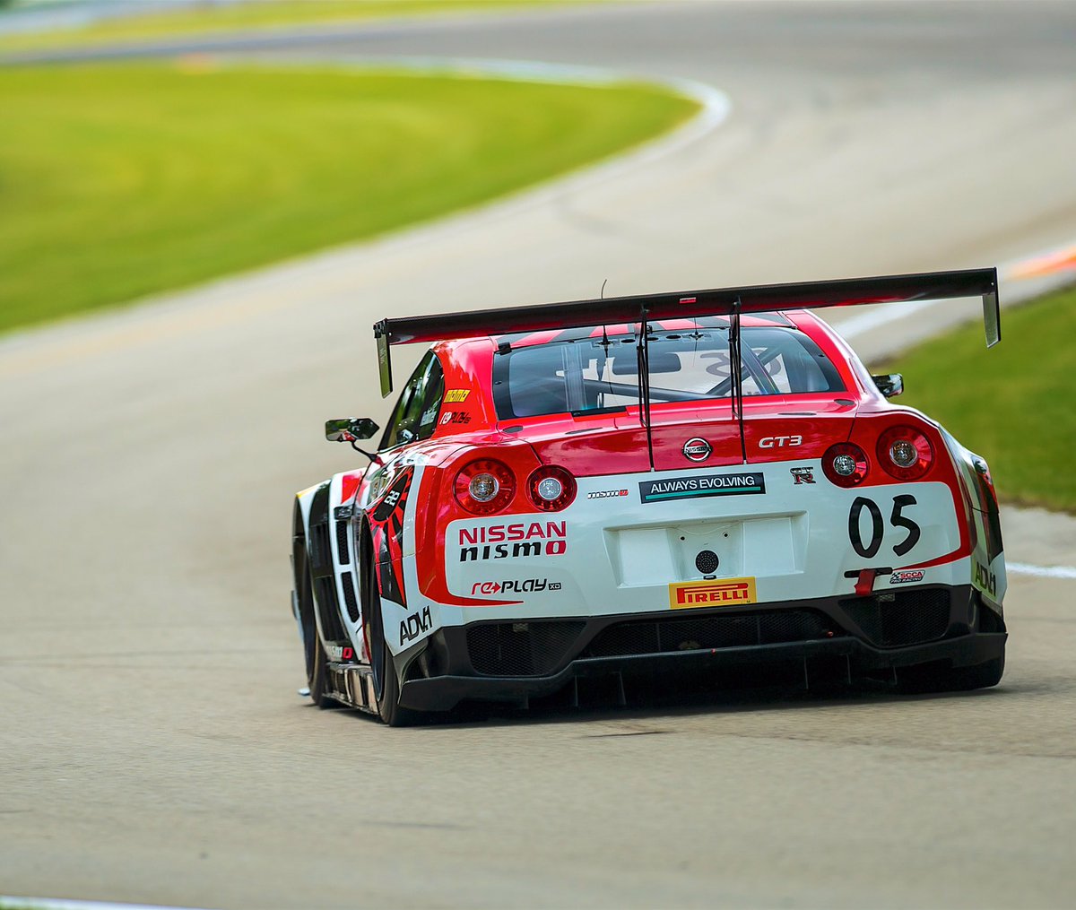 aeperformance's tweet photo. #TailLightTuesday 🔴⭕️— æ —⭕️🔴 Always Evolving GT-R rollin' around Road America through the curves during #PWCRA https://t.co/AyiQHPb7Qc