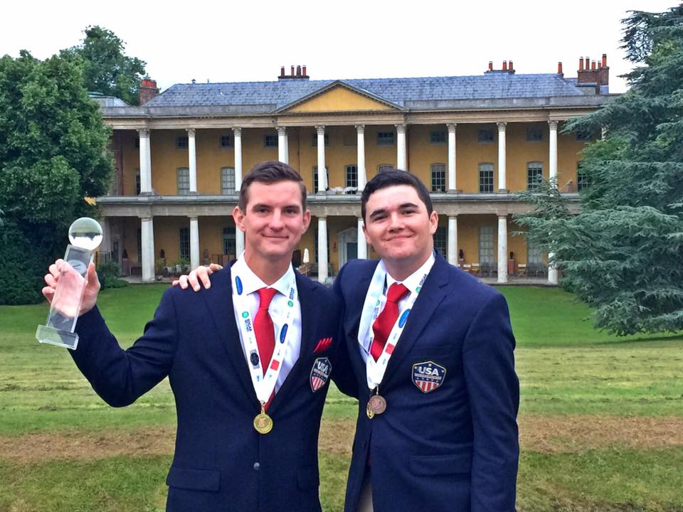 Blaser_USA's tweet photo. #Congrats to Hunter Dreher (left) who’s coming home as the #WorldESP Jr #Champion and 7th overall.  #TeamBlaserUSA https://t.co/68GdusOc4S