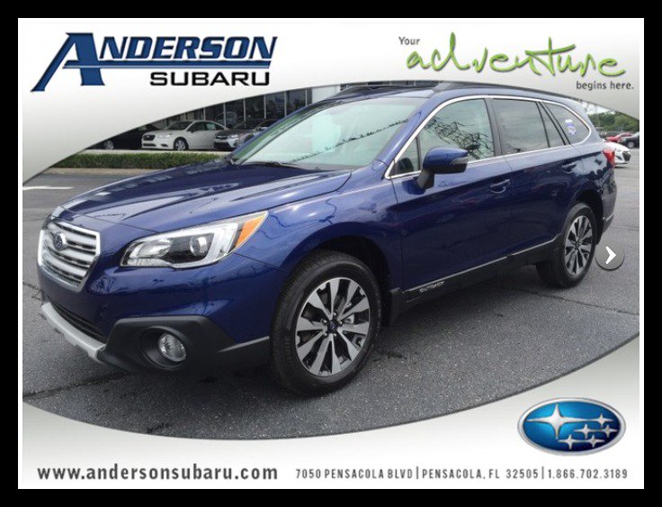 Swing by @Anderson_Subaru today & test drive this beauty! Our #Vehicleoftheweek is this new 2016 Subaru Outback 2.5i