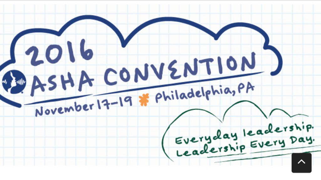 ASHAleader's tweet photo. What do you hope to gain at #ASHA2016, #AudPeeps & #SLPeeps? Reply #LeaderPosted to share insights with your peers. https://t.co/NOjj9kzceT