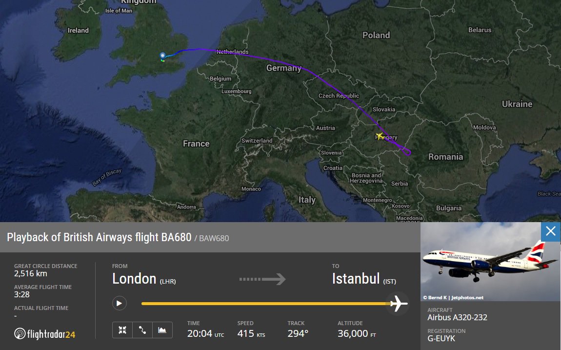 AirportWebcams's tweet photo. #BA680 Heathrow-Istanbul (A320 G-EUYK) is returning &amp; will divert to London Gatwick (https://t.co/XWaZOxvH45). https://t.co/FQOBIaYIdu