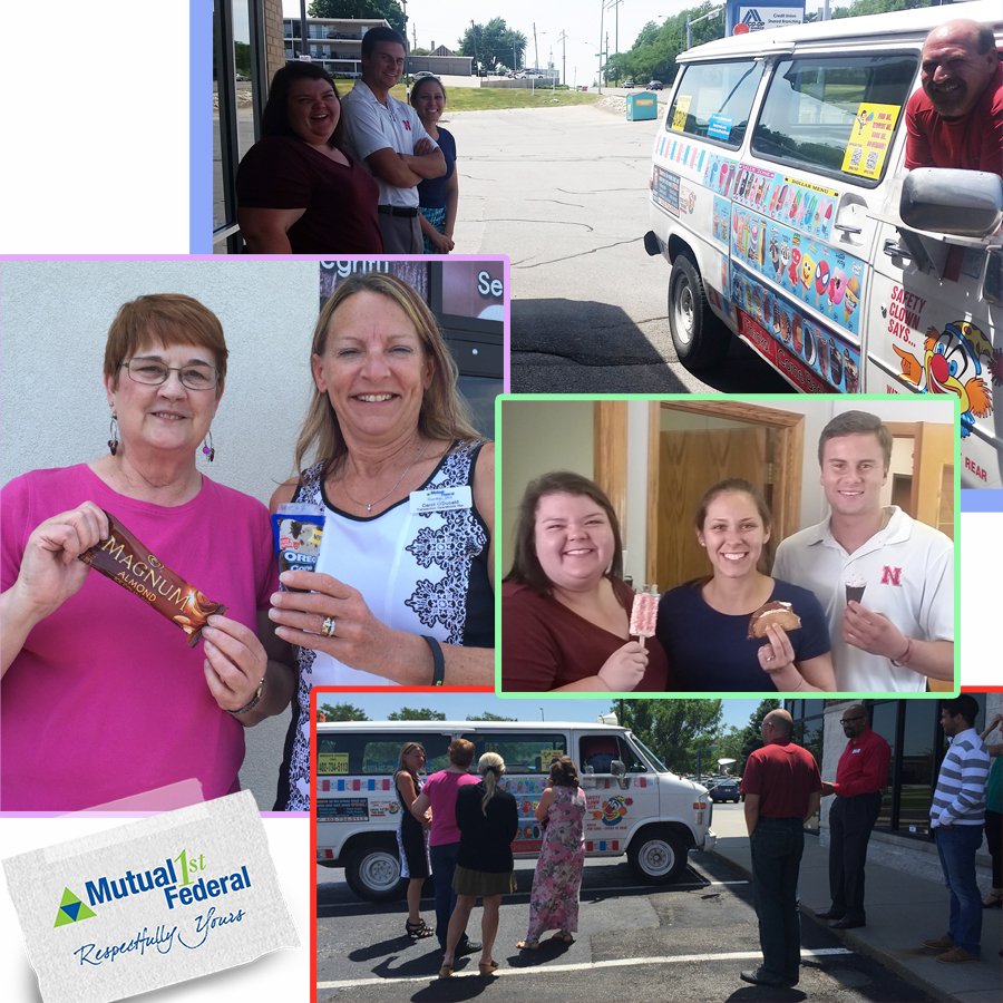Mutual1stFCU's tweet image. Staff got to enjoy a tasty visit from the ding ding man this afternoon! #CUFun