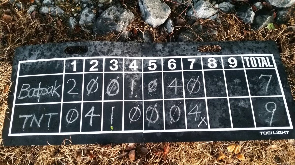 Final score 9-7 to TNT v <a href="/BatPak/">BatPak Softball</a> #llpd