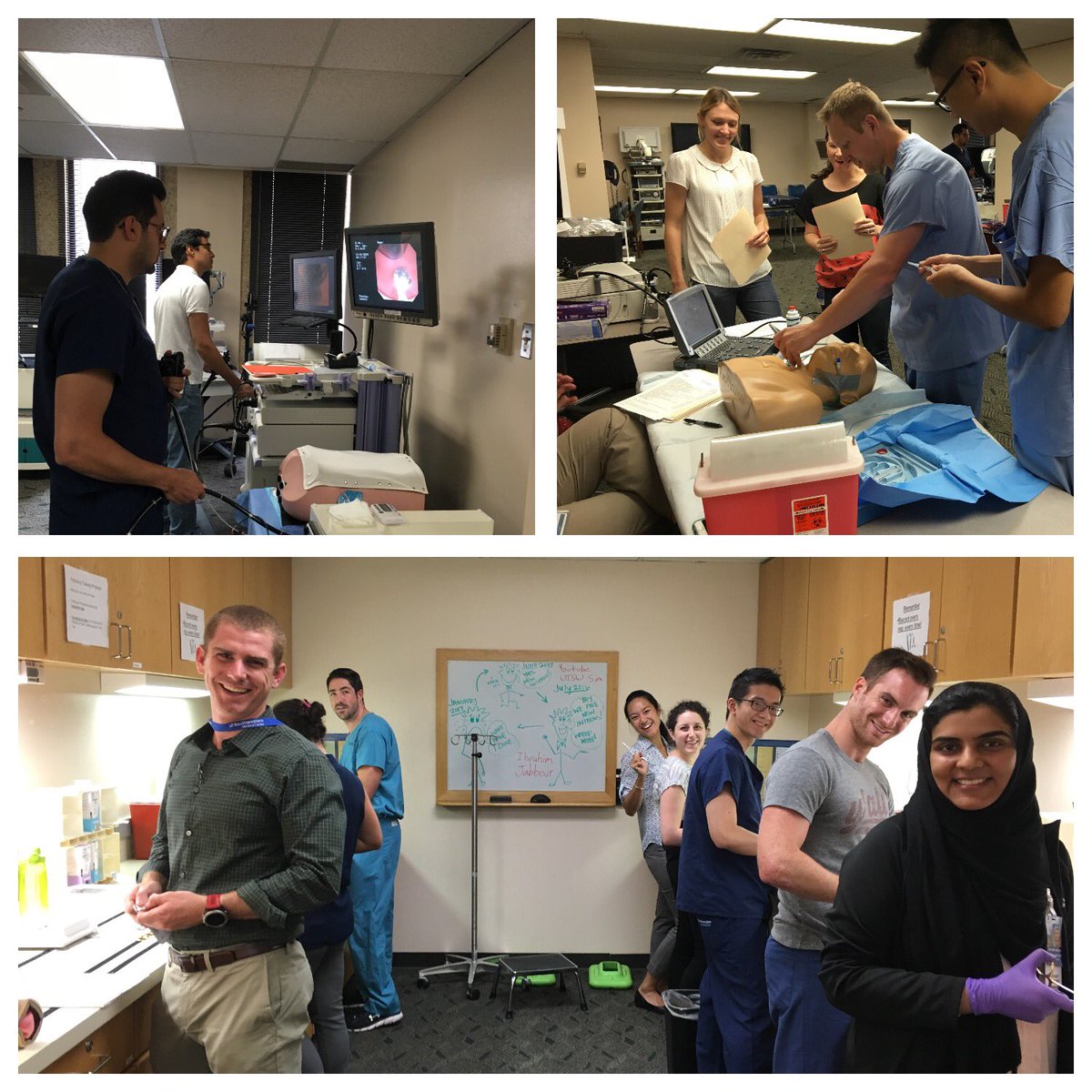 AimeeGthePHD's tweet image. More fun at intern boot camp!! #UTSWsim