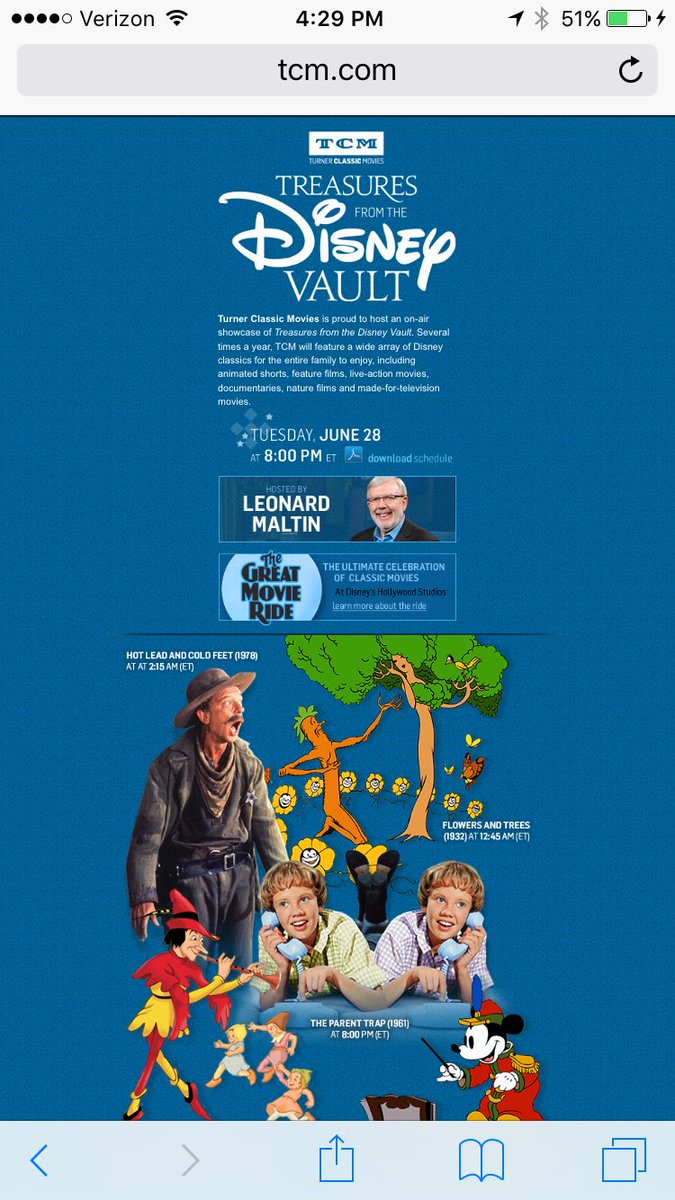 DisFilmProject's tweet image. Don't forget to set your DVR to watch the TCM Disney movies tonight tcm.com/disney/