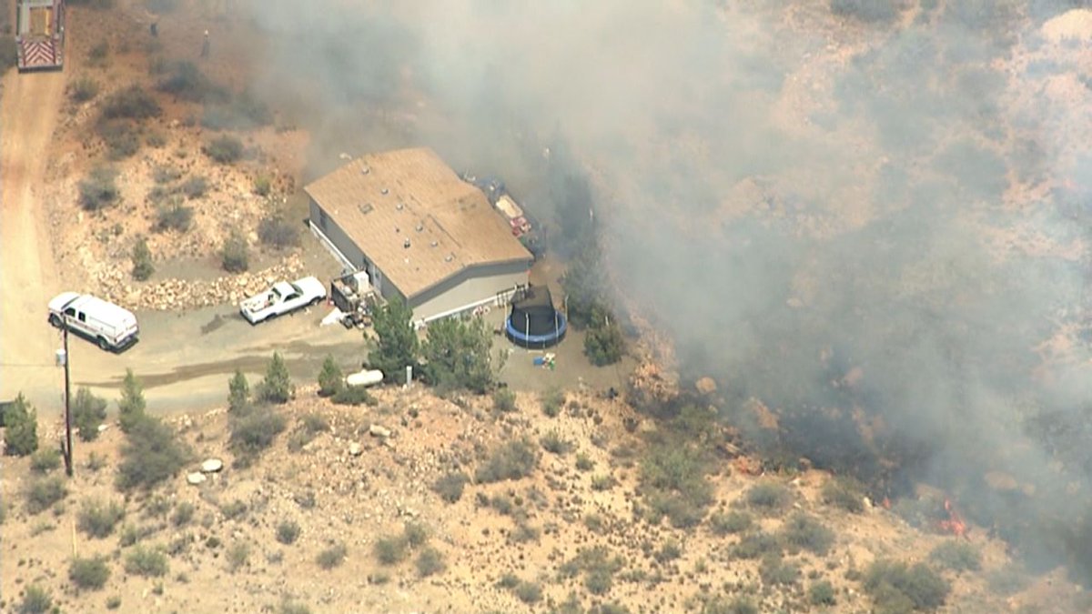BREAKING Flames getting close to home in Cordes Lakes. What we know