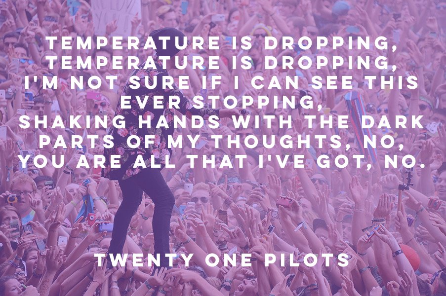 _rocknlyrics's tweet photo. Doubt // Twenty One Pilots https://t.co/uVgKpLHYsb