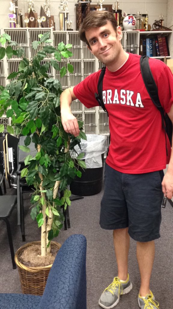 MSmusic_tree's tweet photo. Me hanging out with my buddy Mr. Whiston at our last Monday night band rehearsal! See you at band camp! https://t.co/xHYQfJx2mk