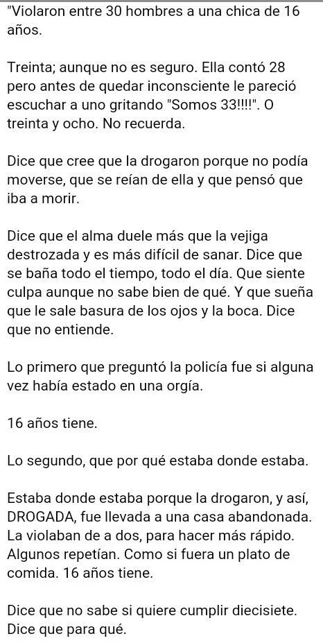 MensajeDeLaVida's tweet photo. "Violaron entre 30 hombres a una chica de 16 años" https://t.co/owCTLGVrXB