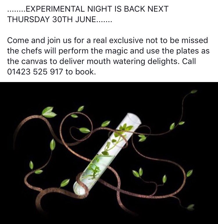 This Thursday book your table x