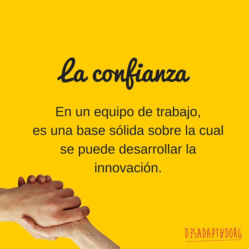 Desadaptadorg's tweet photo. #confianza e #innovación https://t.co/bMHRzlcTW1