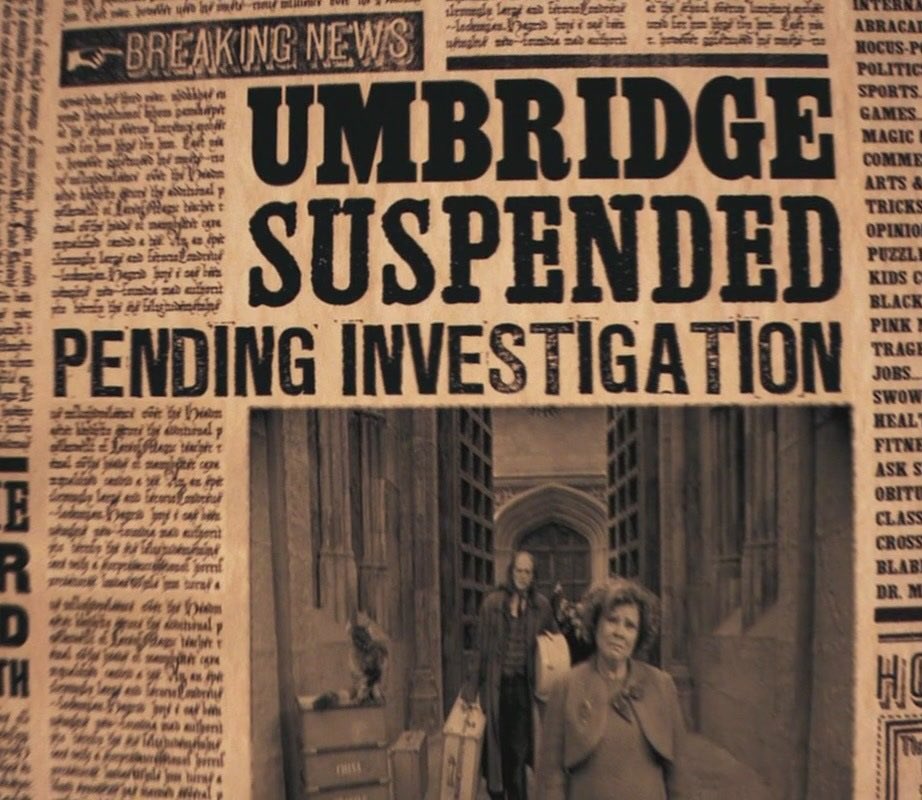 McGonagallBot's tweet image. #MyDayGotBetterWhen Dolores got suspended ☺️