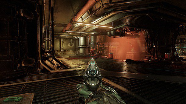 gameinformer's tweet photo. Doom's classic centered weapon HUD is an option in the next update. https://t.co/zV18wTUNlh https://t.co/GZzNNF8YT4