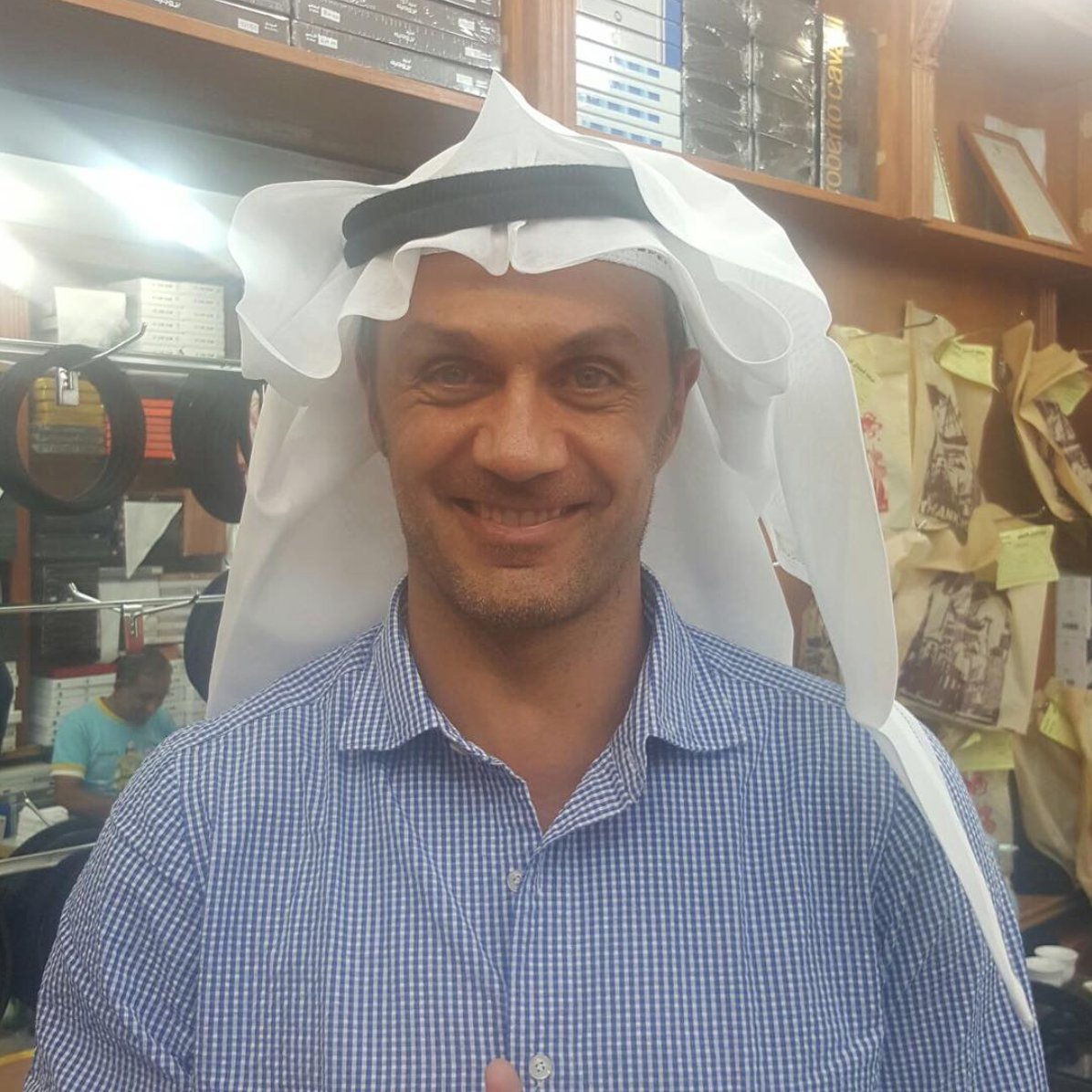 MaldiniNews's tweet photo. Maldini enjoying Kuwait! 🇰🇼
He said he'll wear the full white dress. What's its name? https://t.co/lfjRVSzTh5