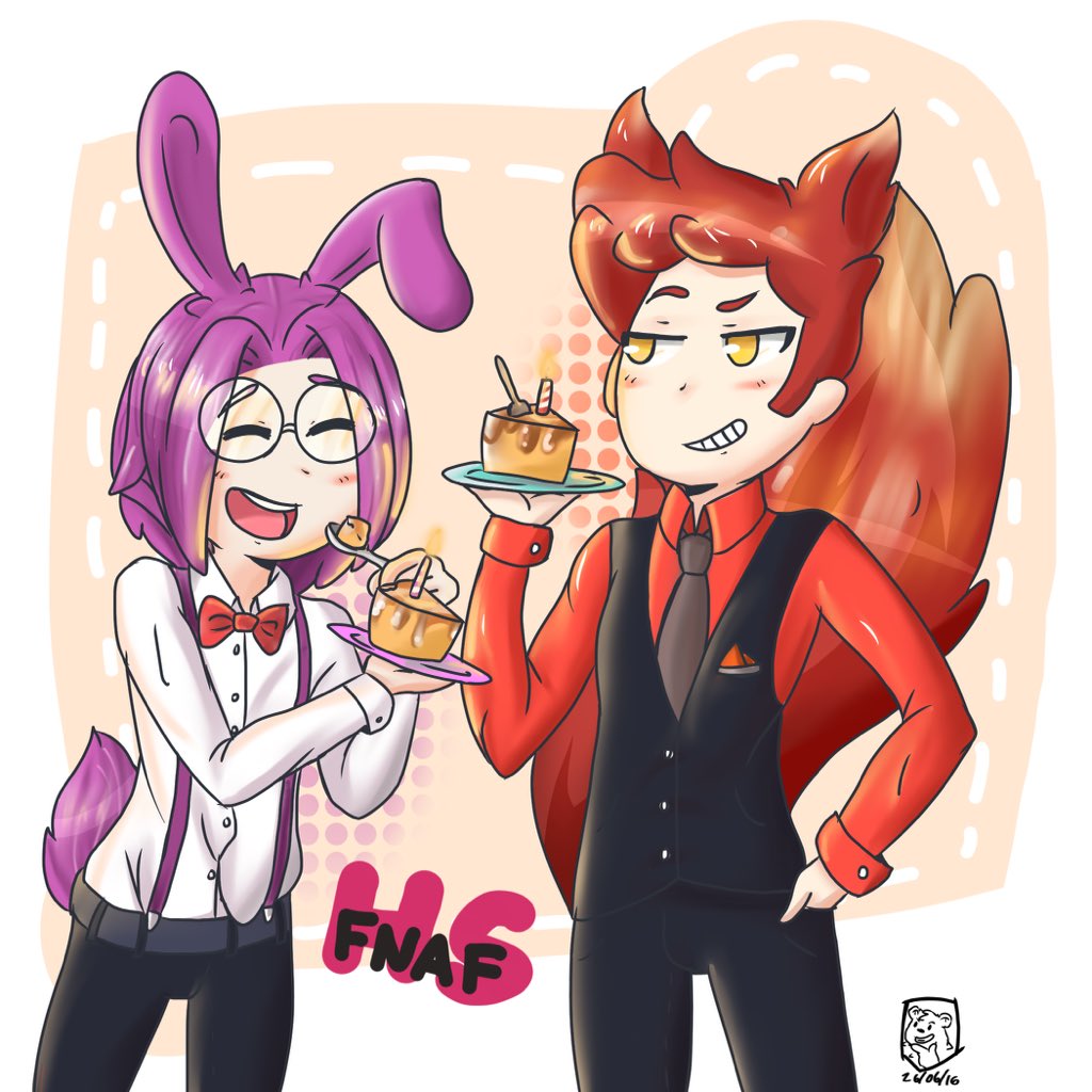 Mr_BearPapi's tweet image. @edd00chan Hoy es martes de pudín, （≧∇≦） #FNAFHS