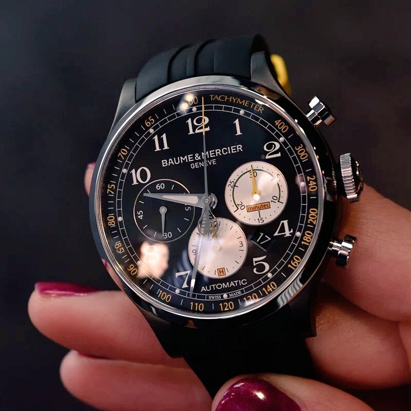 #watchporn of the day is <a href="/Loupiosity/">Loupiosity</a> feeling up the smooth curves of a <a href="/baumeetmercier/">Baume & Mercier</a> #Capeland Shelby Cobra watch