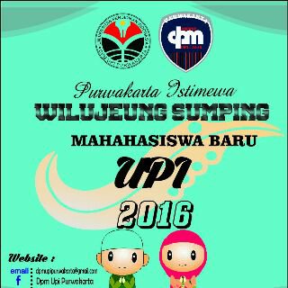 Kami Segenap Keluarga DPM mengucapkan Selamat Datang kepada Calon Mahasiswa Baru UPI 2016🙌