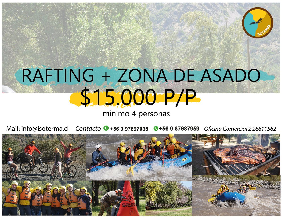 IsotermaT's tweet photo. seguimos con el mejor rafting del cajon del Maipo! https://t.co/oKXD5XIdnV