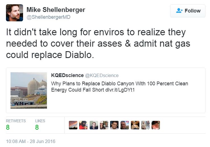 NuclearInfoBur's tweet photo. #pronuclear PR stunt admits not environmentalists. #savediablo #DiabloCanyon #nuclearpromise #StrongerOn #nonukes https://t.co/ISMU2YjoqY