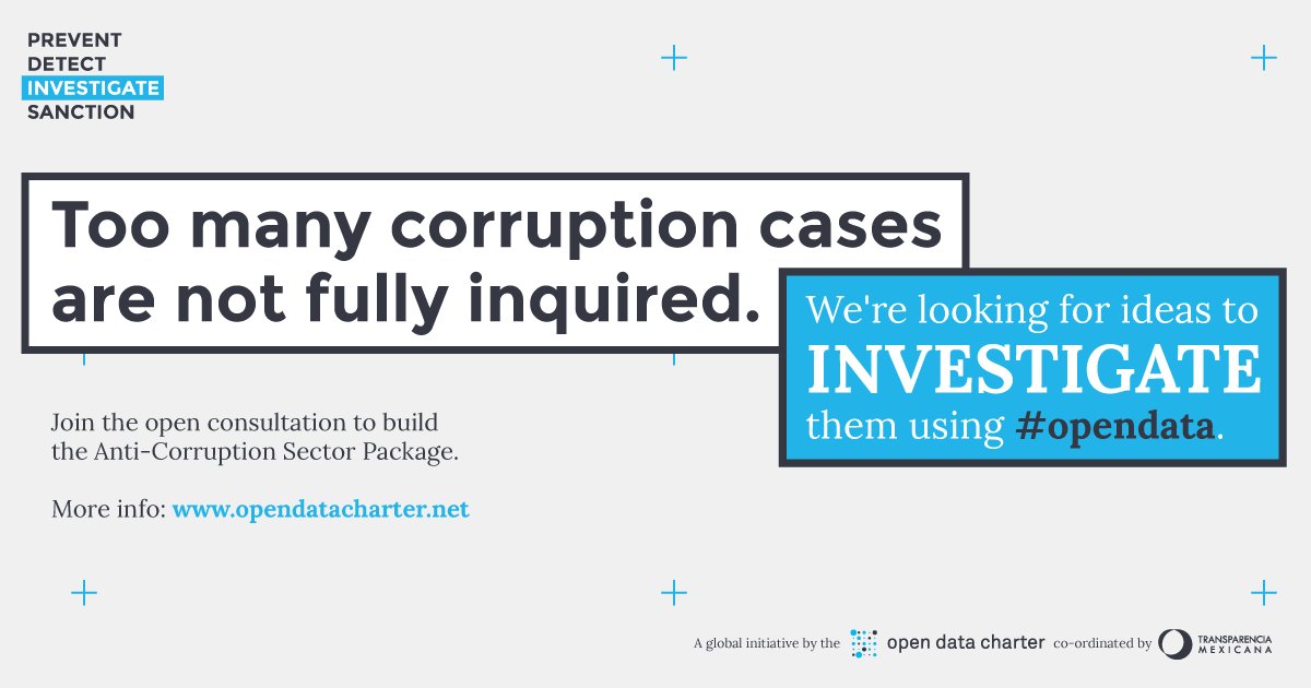 IntegridadMx's tweet image. ¿How to make #OpenData more effective for anticorruption? Last week to share your experience or idea ! #TMGlobal