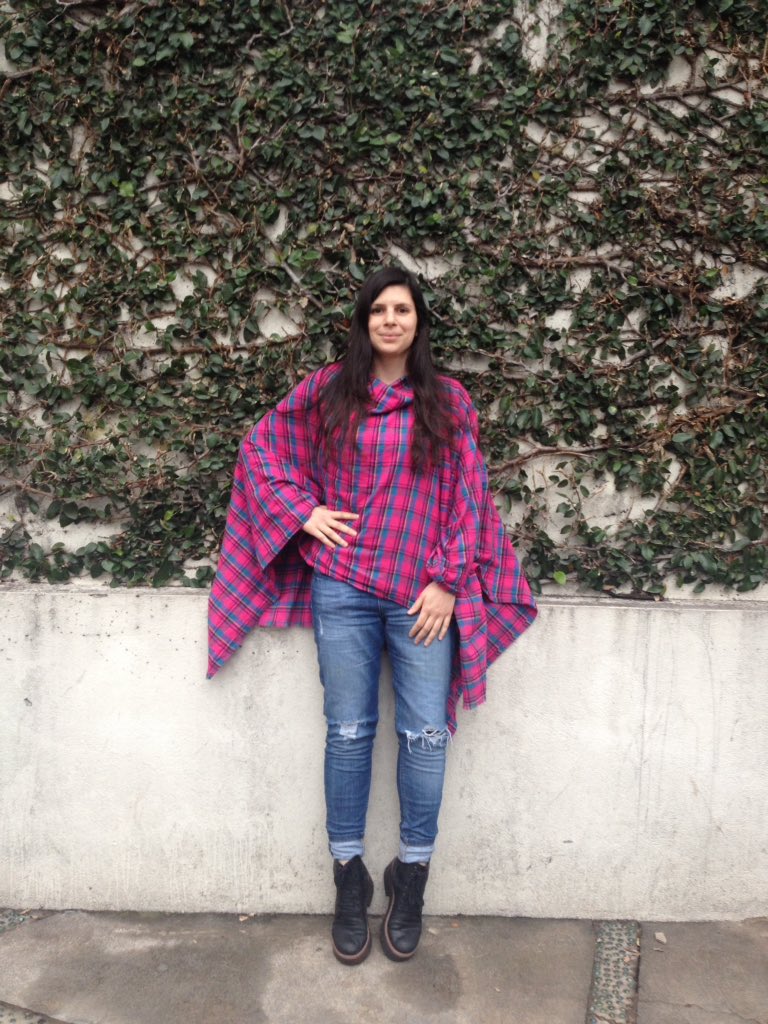 mantarrayaok's tweet image. #poncho#style