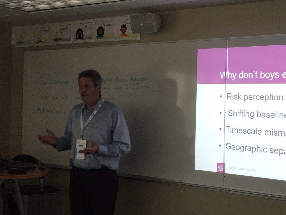 Dr Keith Martin Smith from <a href="/HutchinsSchool/">The Hutchins School</a> presenting action research #IBSCAC global citizens