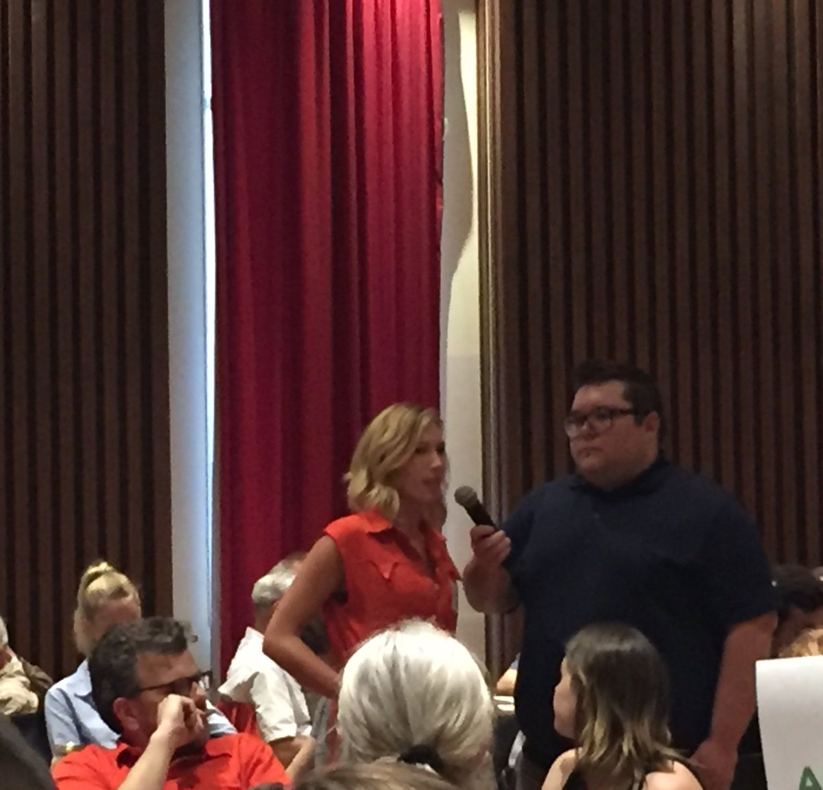 StephenJWT's tweet photo. .@KikiNWood speaking to #UNDRIP and capacity for indigenous communities at #HFXClimateAction #PeoplesClimatePlan https://t.co/ryNVtGDtca